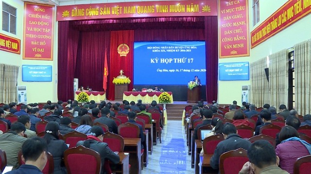 Ứng Hòa khai mạc kỳ họp thường kỳ cuối năm HĐND huyện 